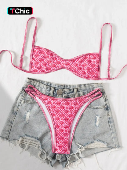 Floral Print Bikini Set
