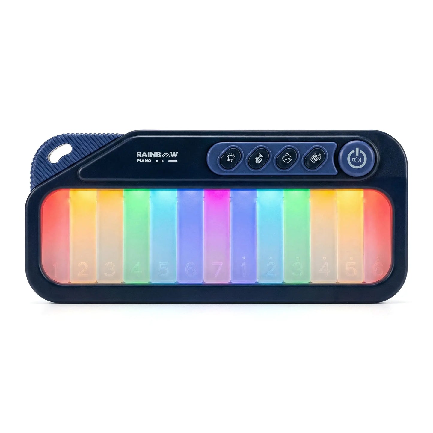 Kids Mini Piano Toy W/Rainbow Lights, Toddler Pocket Travel Piano Keyboard for 1-3, Portable Musical Instrument Toys, Music Interactive, 13Keys |5 Sound Effects, 3 Light Modes, 12Lullabies, 7 Teaching Songs, Birthday Gift 2 4 5 6 Year Old Boy Girl summerv