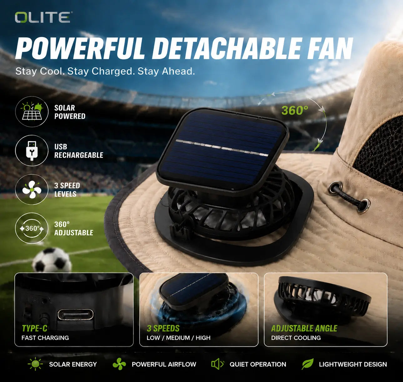 Solar Cooling Hat