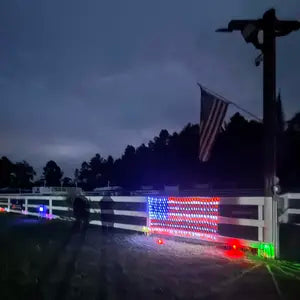 American Flag Net Lights