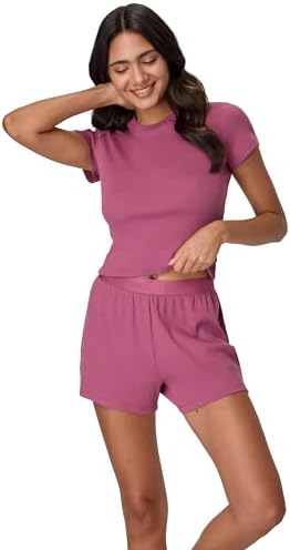 Hanes Women's Originals Supersoft Boxy T-Shirt & Sleep Shorts Set