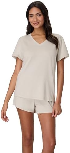Hanes Women's Originals Supersoft Boxy T-Shirt & Sleep Shorts Set