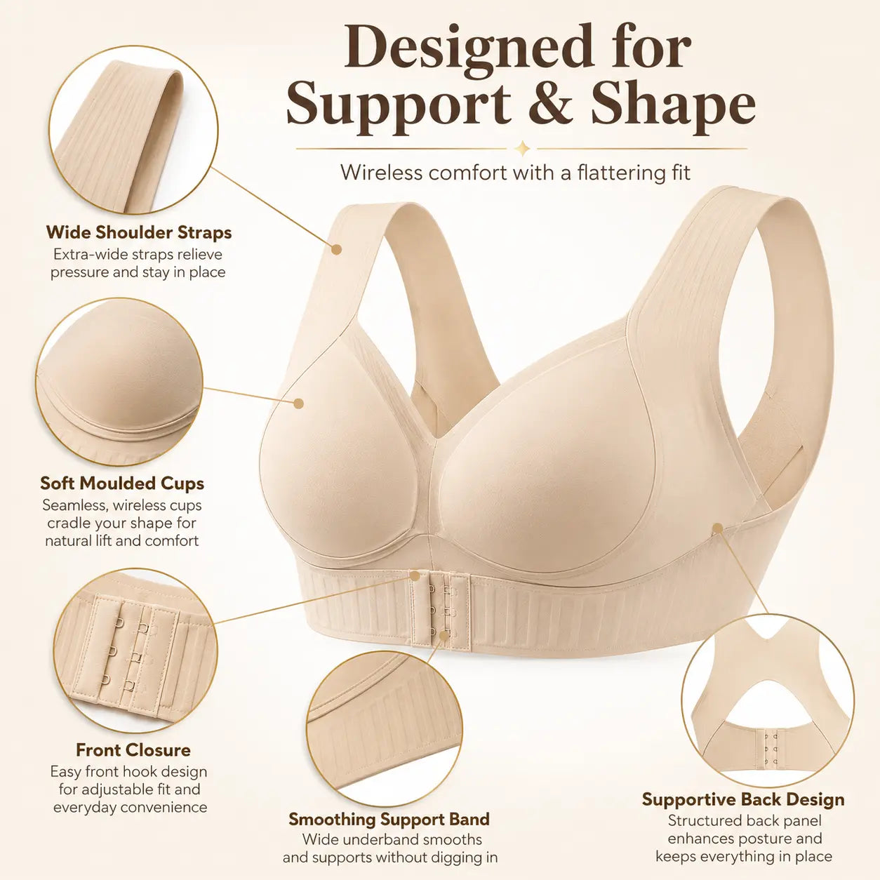 Postural Wireless Bra