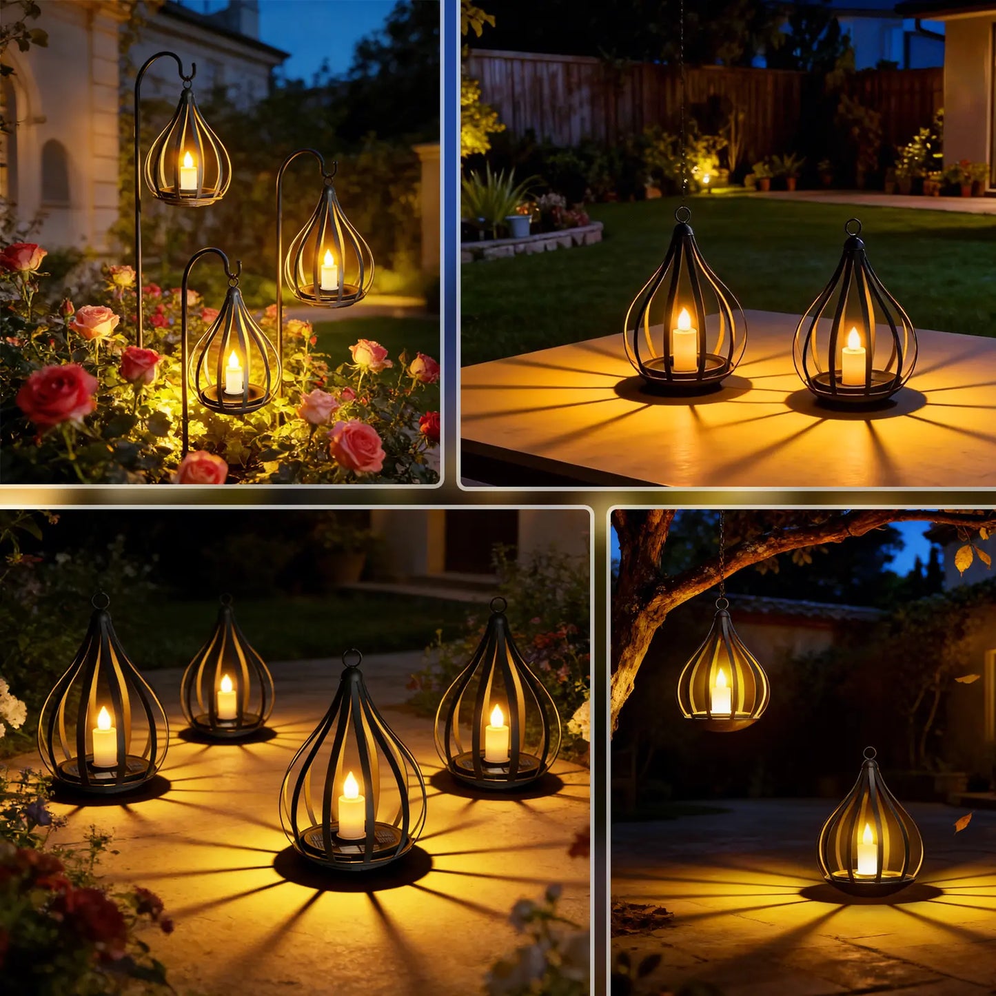 Solar Water Drop Lantern