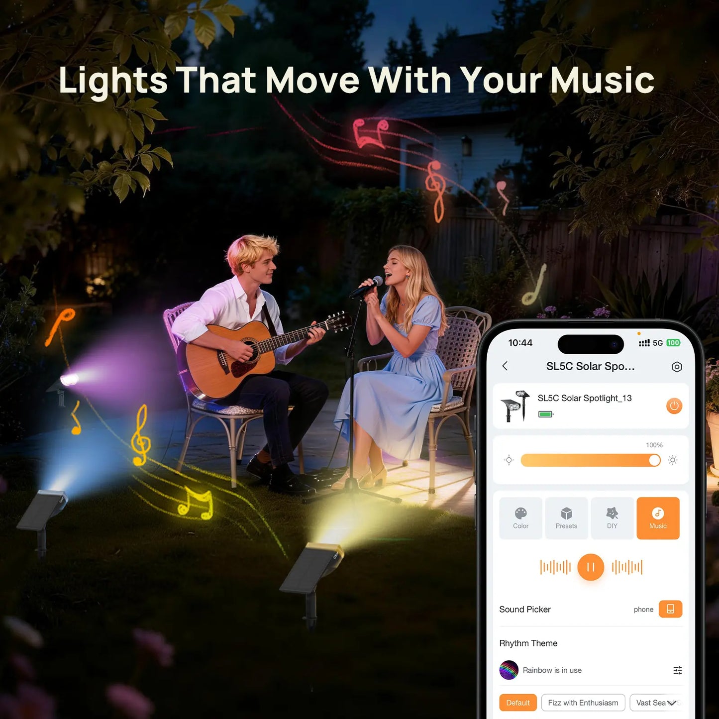 Smart Solar Spotlight