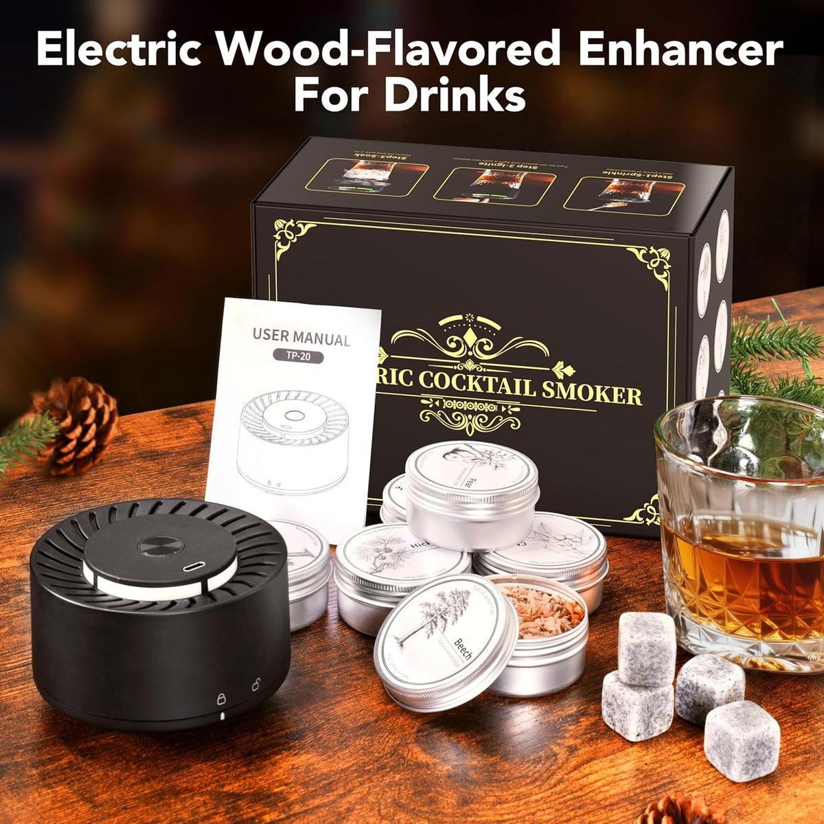 Electric Whiskey Smoker Kit