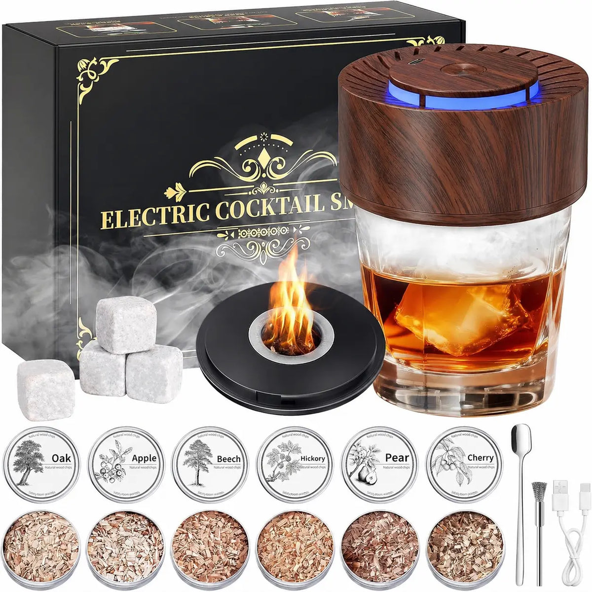 Electric Whiskey Smoker Kit