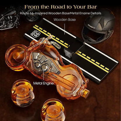 Motorcycle Whiskey Decanter