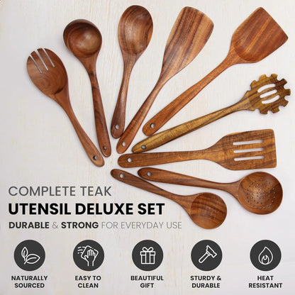 Teak Utensils detail