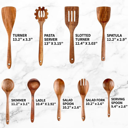 Teak Utensils detail
