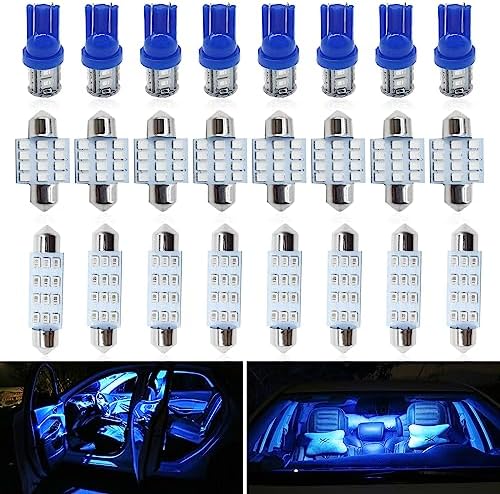 Rideluminate LED interior bulbs fitted in a car dome light