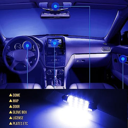 Rideluminate licence plate LED bulb close up