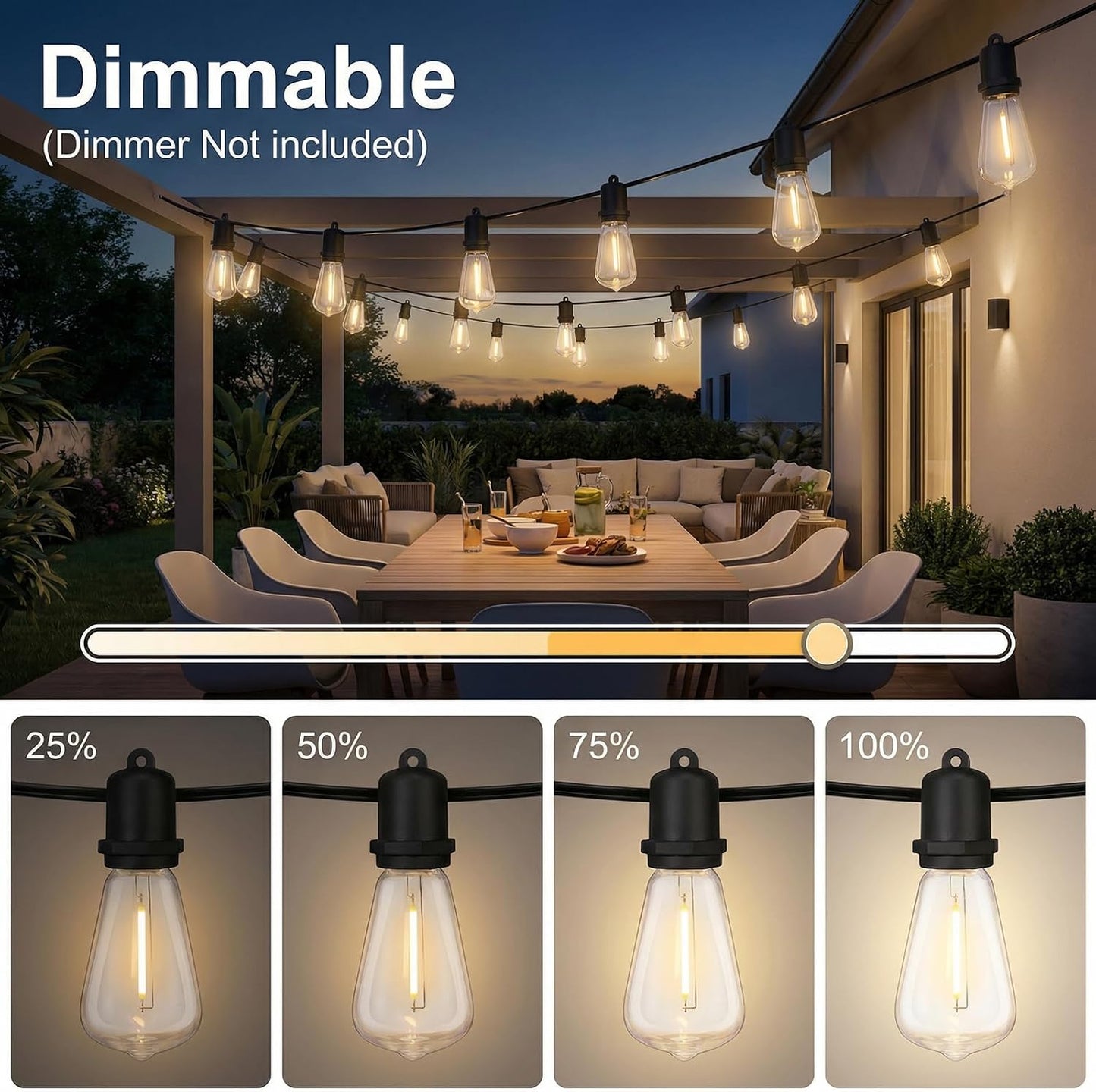 Outdoor Solar String Lights