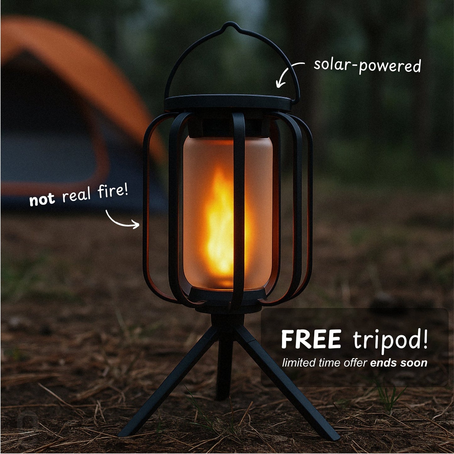 SolarFlame String Lights