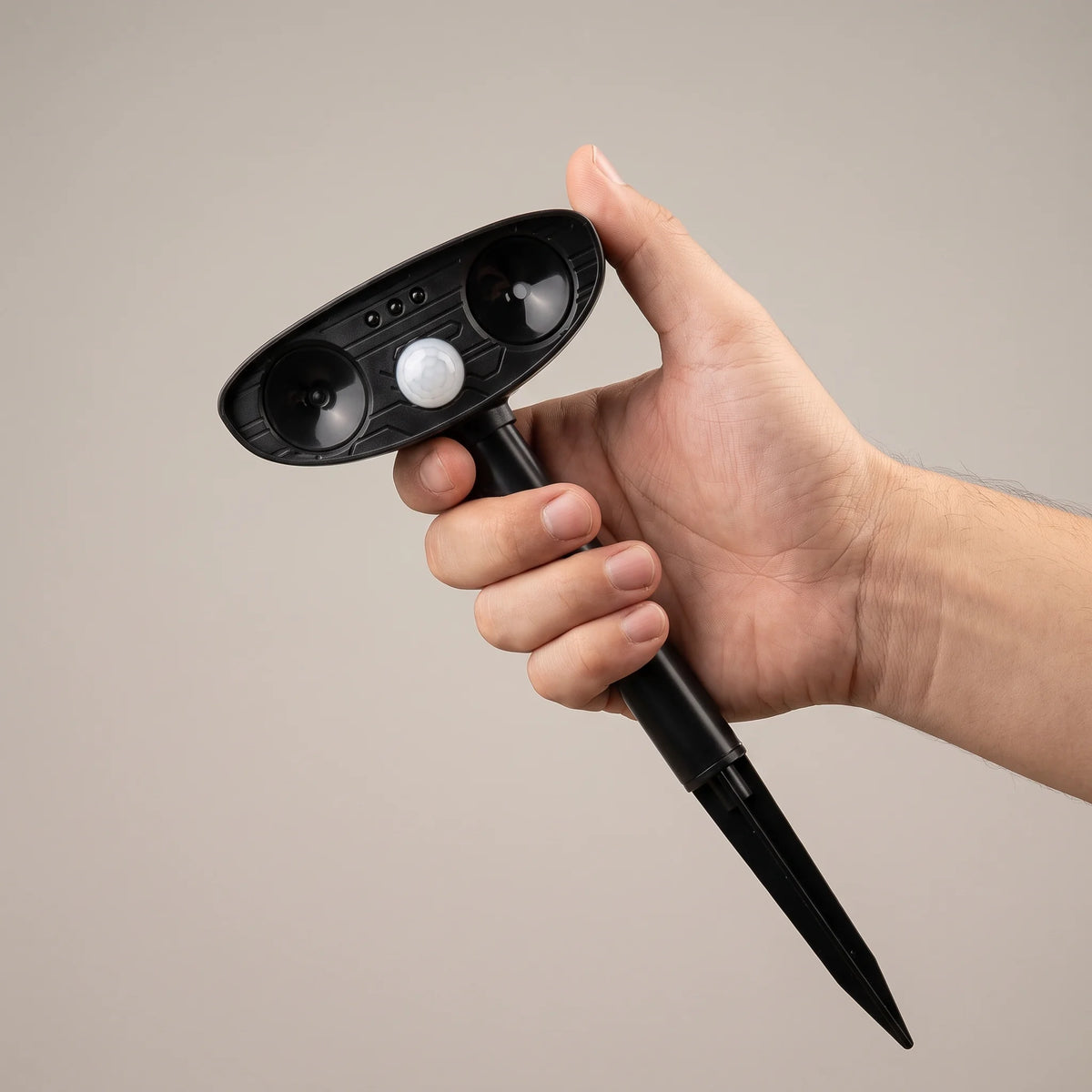 Solar Animal Repellent shown in scale