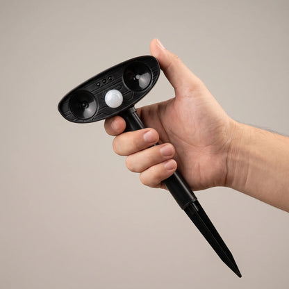 Solar Animal Repellent shown in scale