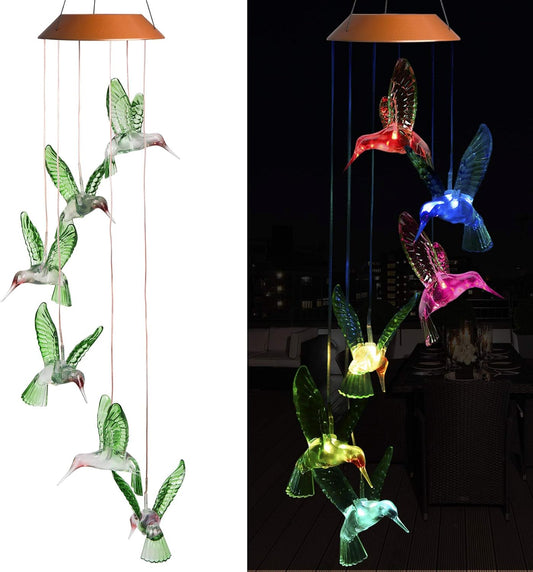 Solar Hummingbird WindChimes
