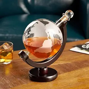 3pcs Set 30oz Whiskey Decanter with 2 Whiskey Glass 850ml Crystal Glass Bourbon Vodka Wine Bottle Carafe