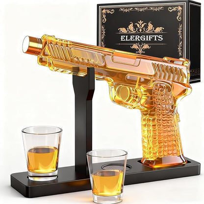 Gun Decanter with 2 Shot Glasses product photo