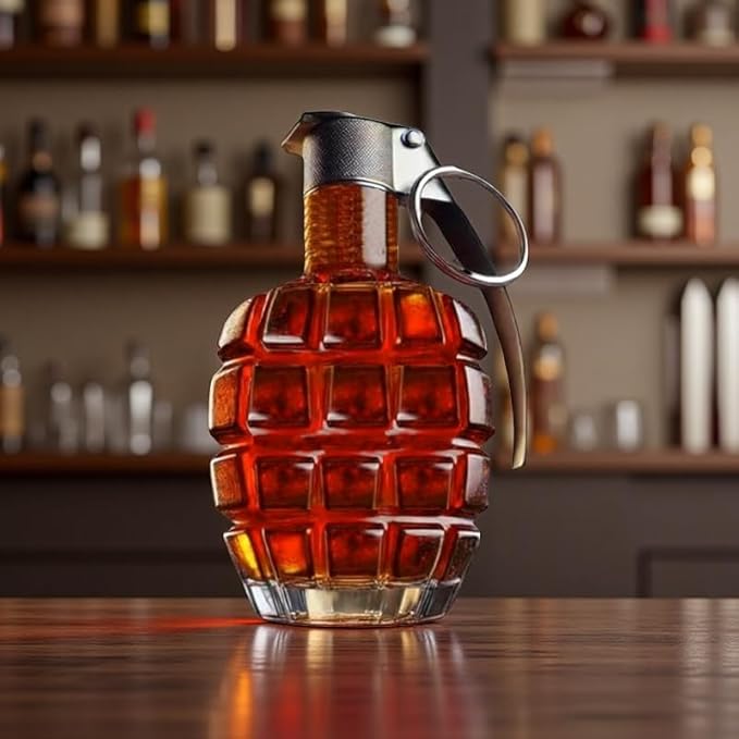 Grenade Whiskey Decanter product photo