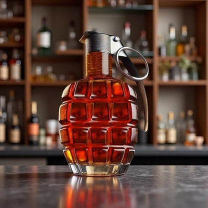 Grenade Whiskey Decanter product photo