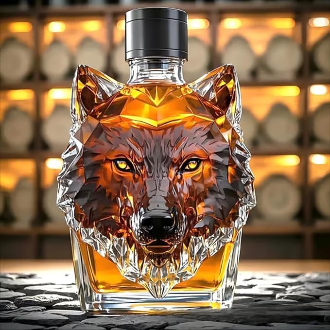 Wolf Head Whiskey Decanter product photo