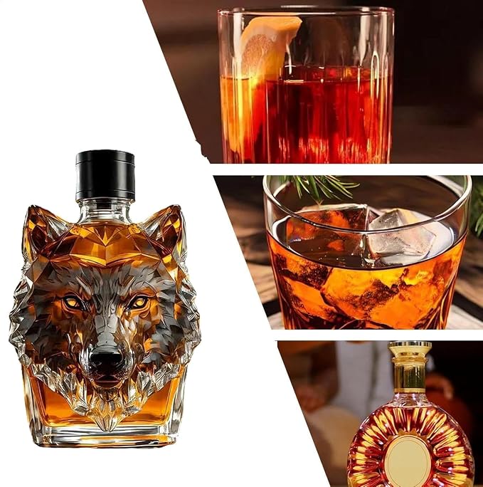 Wolf Head Whiskey Decanter product photo