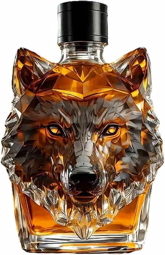 Wolf Head Whiskey Decanter product photo