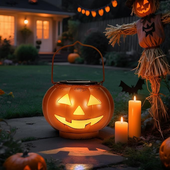 solar Pumpkin decor light