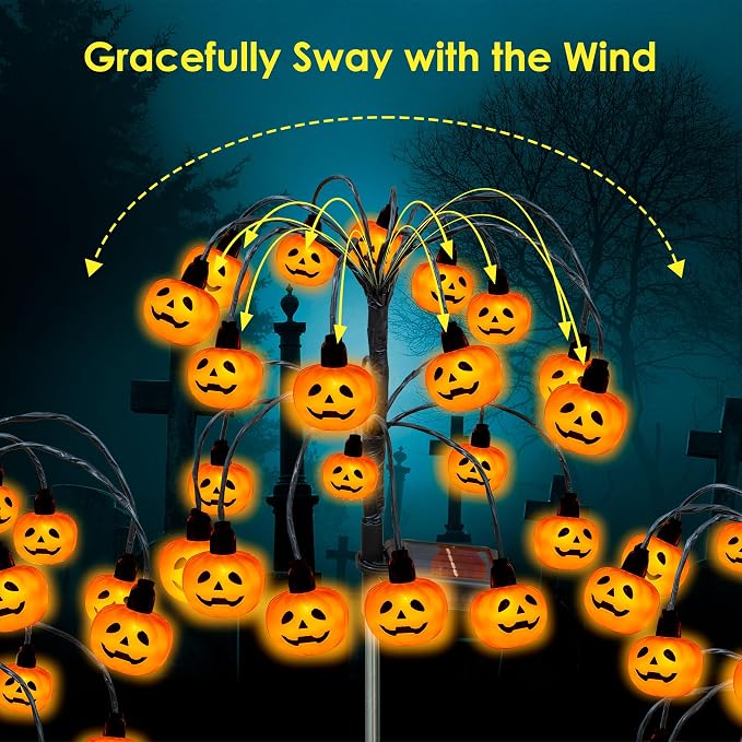 Solar Pumpkin Lume Light