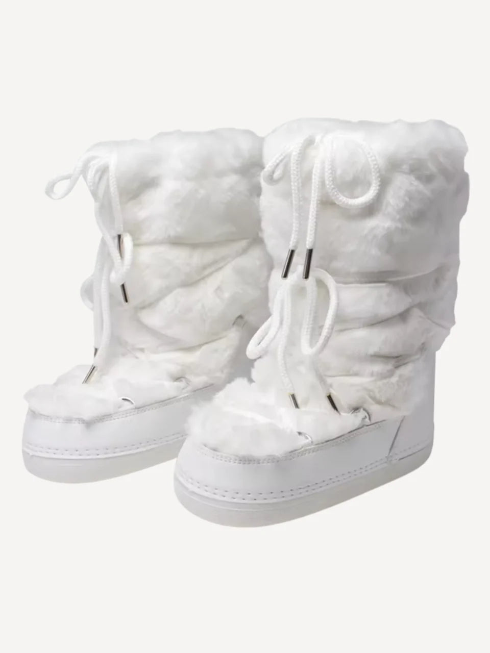 Faux Fur Mid-Calf Platform Boots