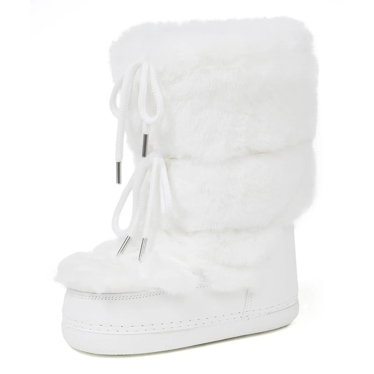 Faux Fur Mid-Calf Platform Boots