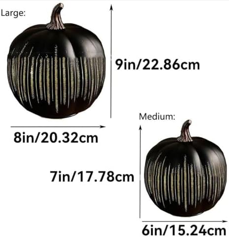 Starry Night Glass Pumpkins - Illuminated Set of 2