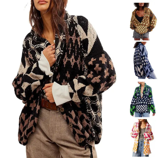 Y2K Graphic Cardigan in Black