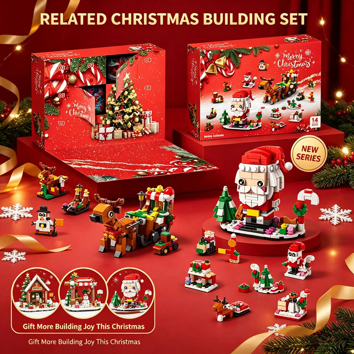 Christmas Advent Building Blocks Calendar
