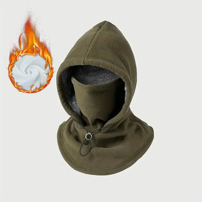 Winter Thermal Balaclava Fleece Hooded Face Mask Neck Warmer For Men And Women