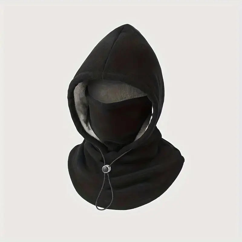 Winter Thermal Balaclava Fleece Hooded Face Mask Neck Warmer For Men And Women