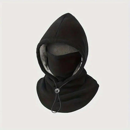 Winter Thermal Balaclava Fleece Hooded Face Mask Neck Warmer For Men And Women