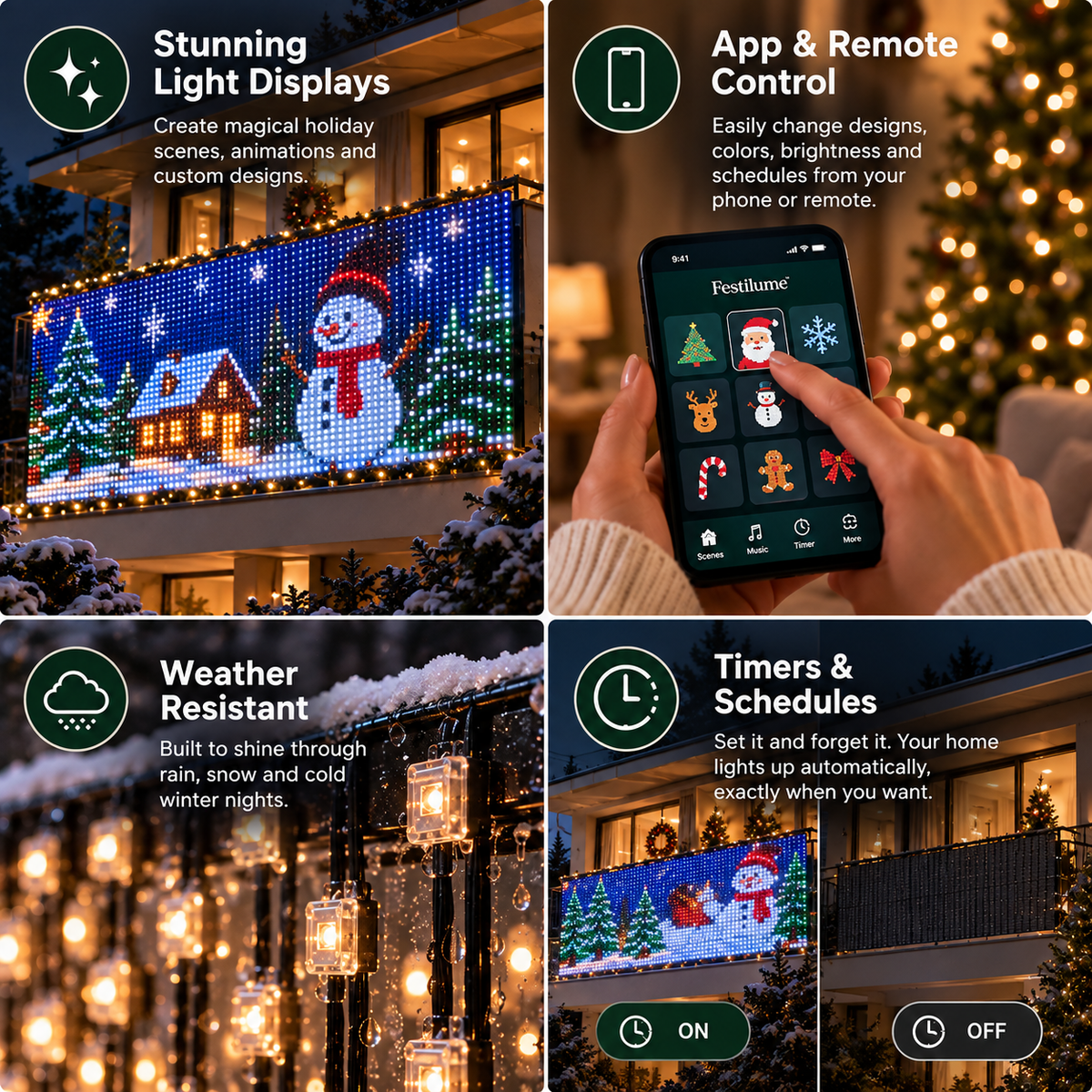Pixel Christmas Lights