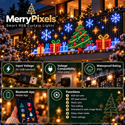 Pixel Christmas Lights