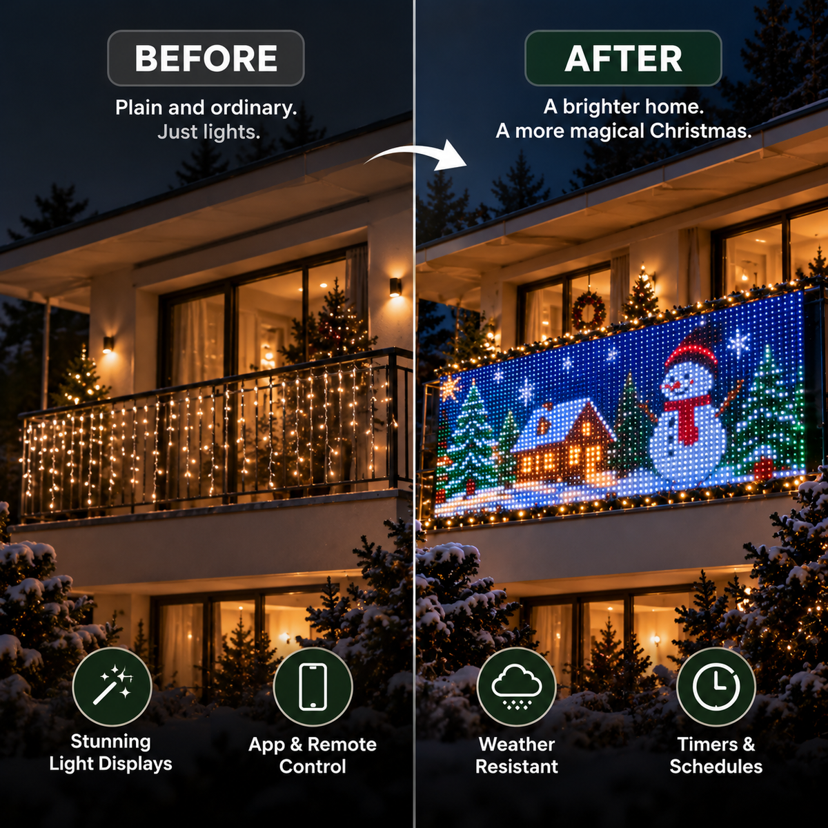 Pixel Christmas Lights