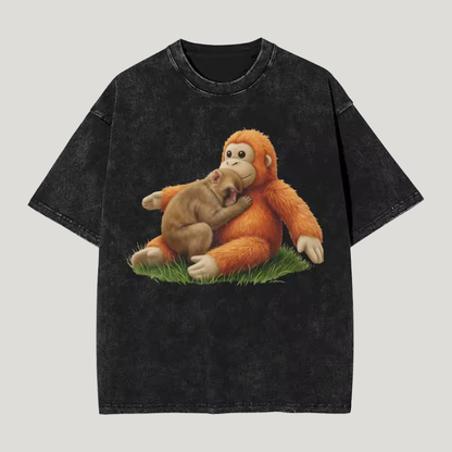 Punch Monkey And Ora Mama T Shirt