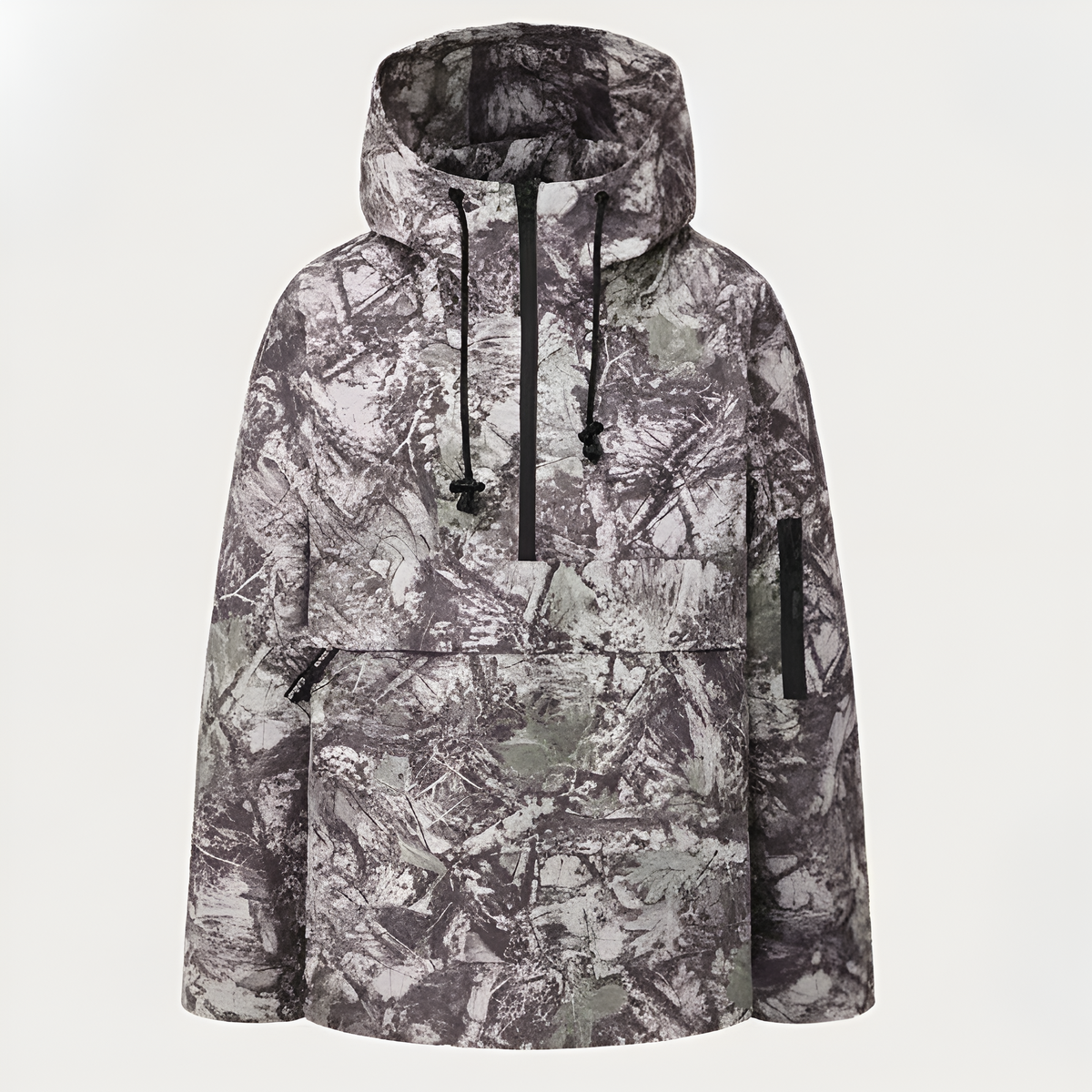 Hooded Half Zip Leopard Print Pullover Hoodie