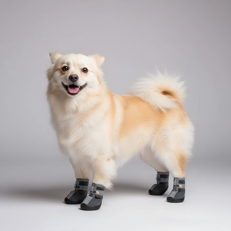 4 Pieces Of Winter Snow Hiking Dog Boots