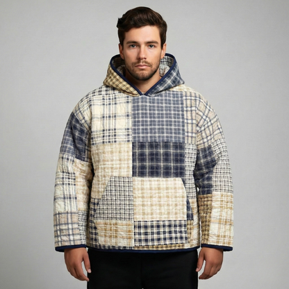 Casual Patchwork Quilt Design Everyday Hoodie