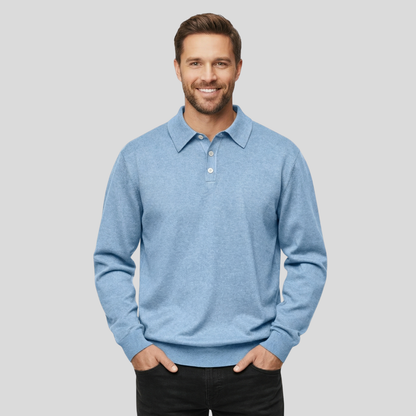 Classic Cashmere Lapel Polo T Shirt