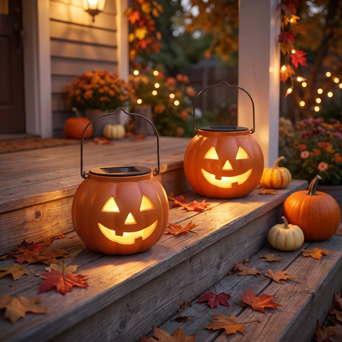 Solar Pumpkin Decor Light
