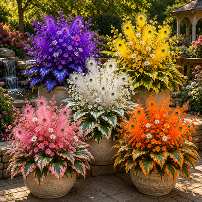 Peacock Flame Hosta Bulbs For Garden And Lawns