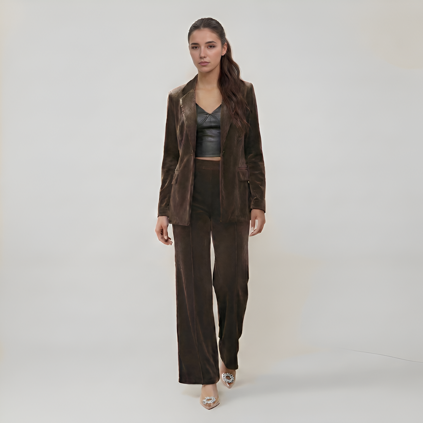 High Rise Statement Flare Pants For Women