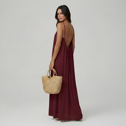 Adjustable Strap Cami Maxi Dress For Women
